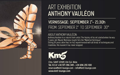 1 de Septiembre: Exposición Anthony Vauleon