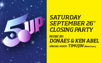 26 September: 5-UP Closing